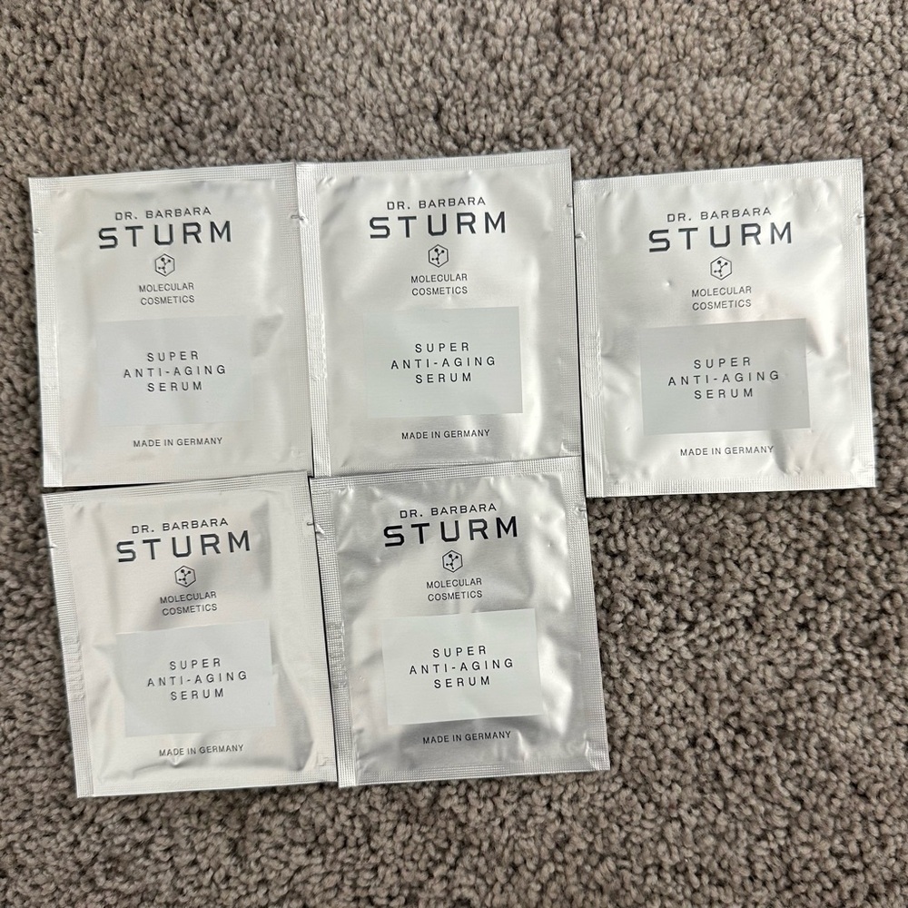 NEW! 5 Barbara Sturm Super Anti-Aging Serum 2ml 0.06fl oz sample packets